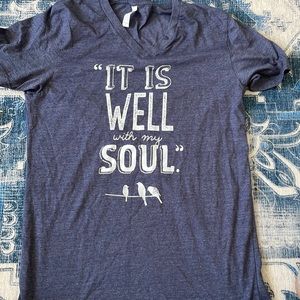 Ruby’s rubbish, it’s is well with my soul tee! Size small.